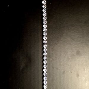 Elegant Gold Plated Diamond CZ Tennis Bracelet 7"